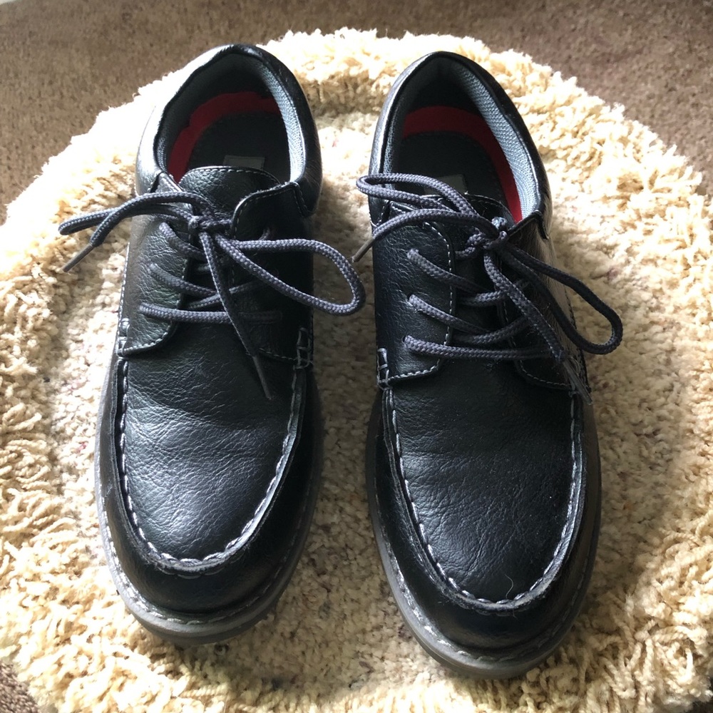 Boys black dress shoes